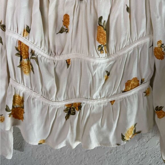 Reformation Plath in Constance Cream Floral Blouse Size S - Picture 3 of 14